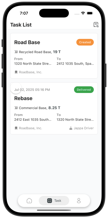 Upcoming tasks